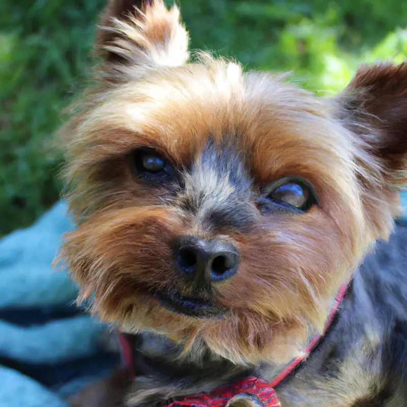 Joyful Yorkshire Terrier