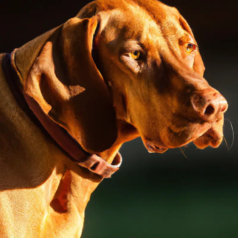 Jumping Vizsla.