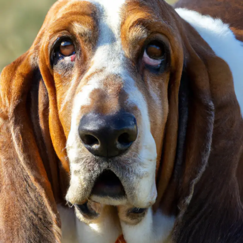 Loving Basset Hound.