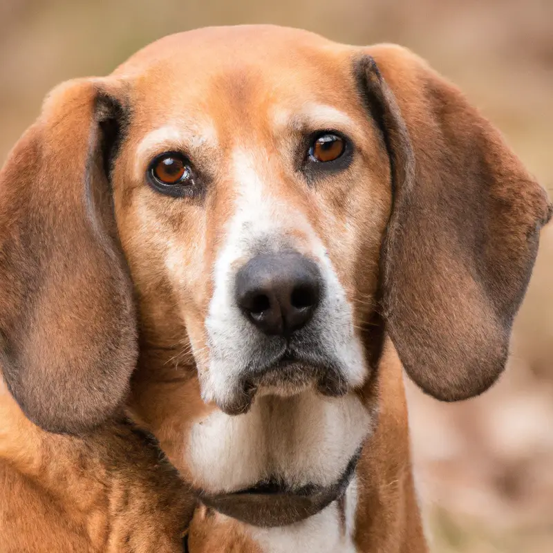 Multi-pet household: English Foxhound and cat coexisting peacefully.