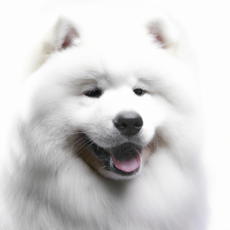 Obedient Samoyed in action.