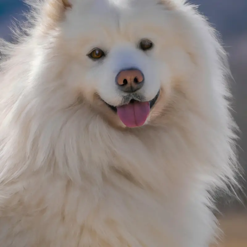 Playful Samoyed.