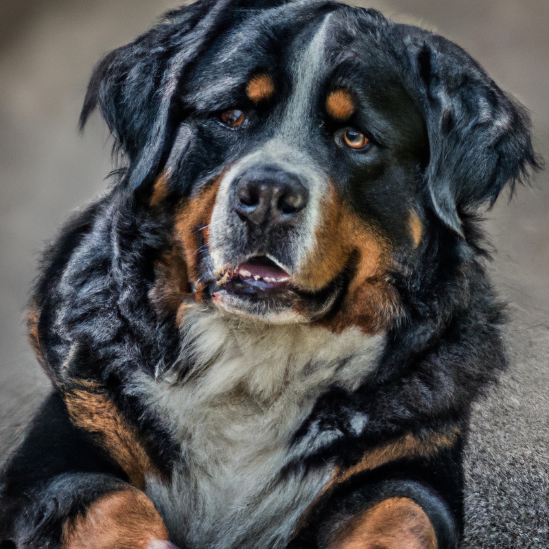 Preventing food aggression in Bernese Mountain Dogs. Image alt text: Gentle Feeding