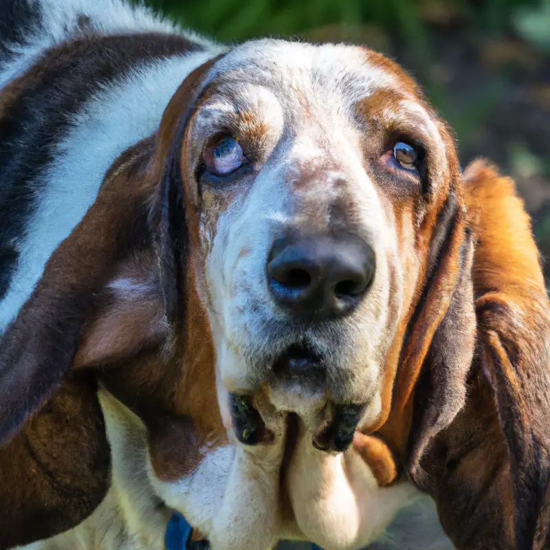 Relaxed Basset Hound.