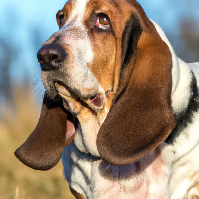 Relaxed Basset Hound.