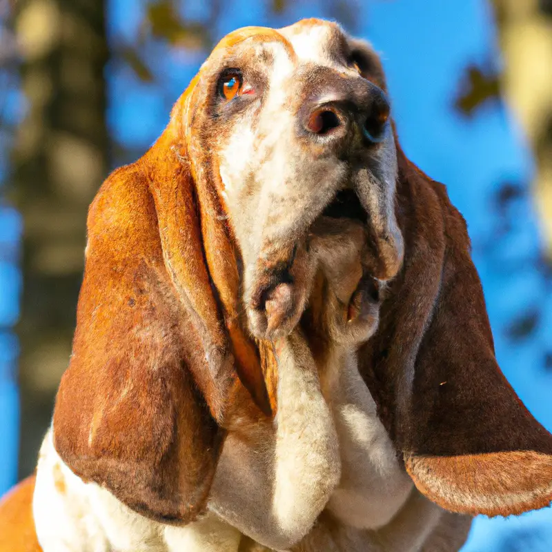 Relaxed Basset Hound.