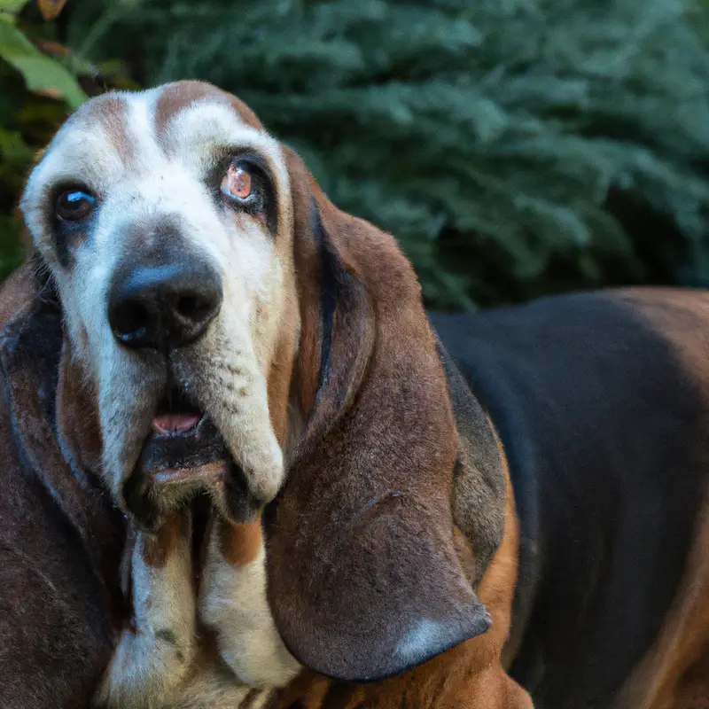 Relaxed Basset Hound.