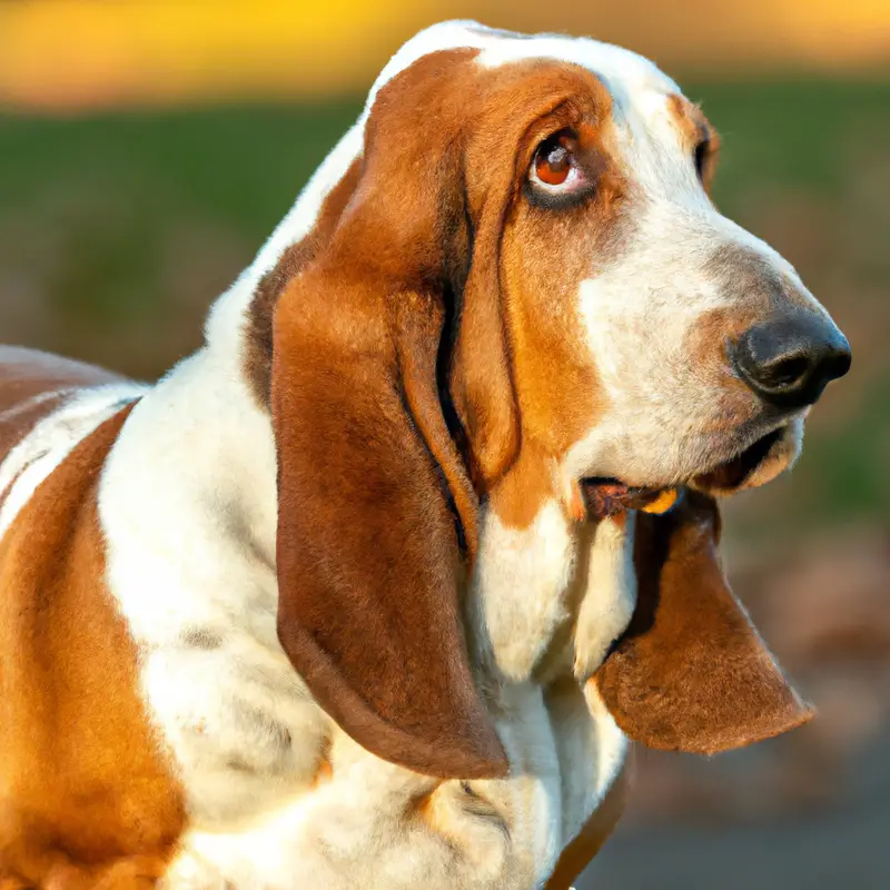 Relaxed Basset Hound.