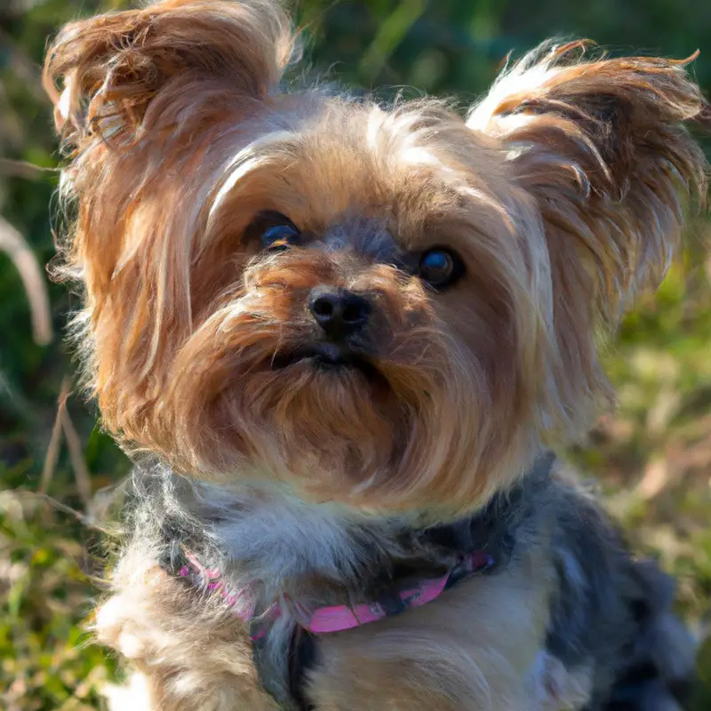 Relaxed Yorkie interacting