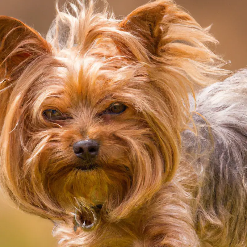 Relaxed Yorkshire Terrier at vet