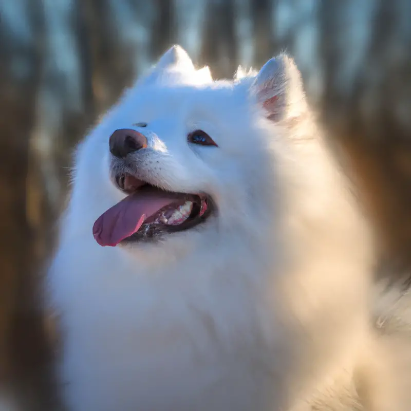 Samoyed carting dogs