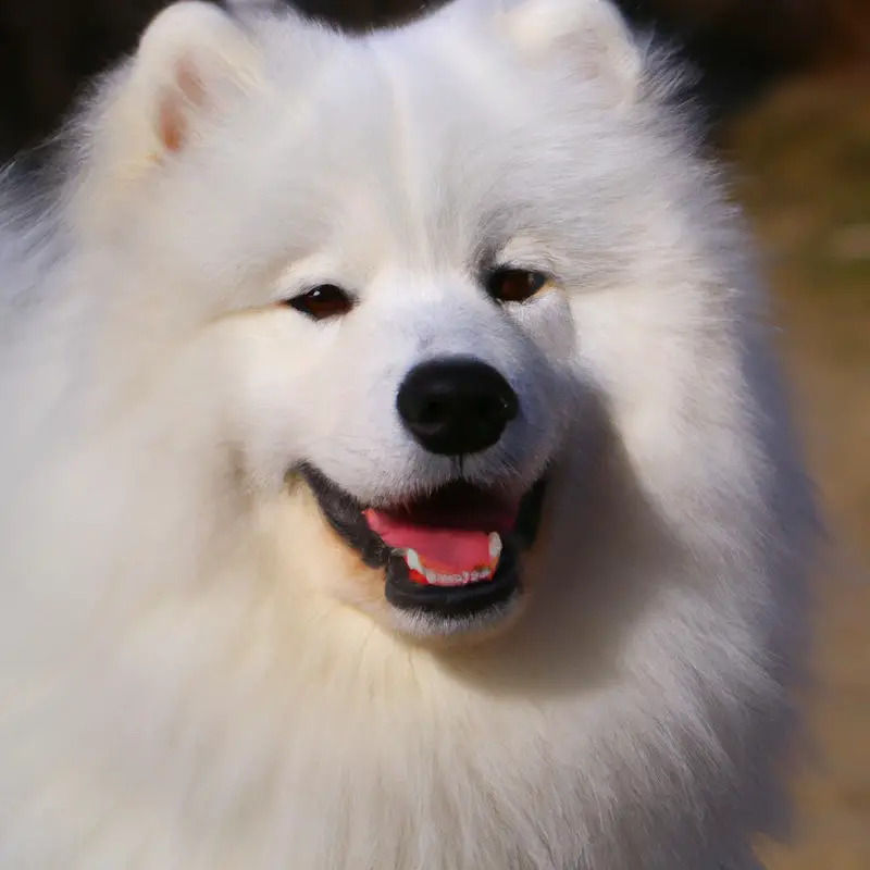 Samoyed competing in flyball.