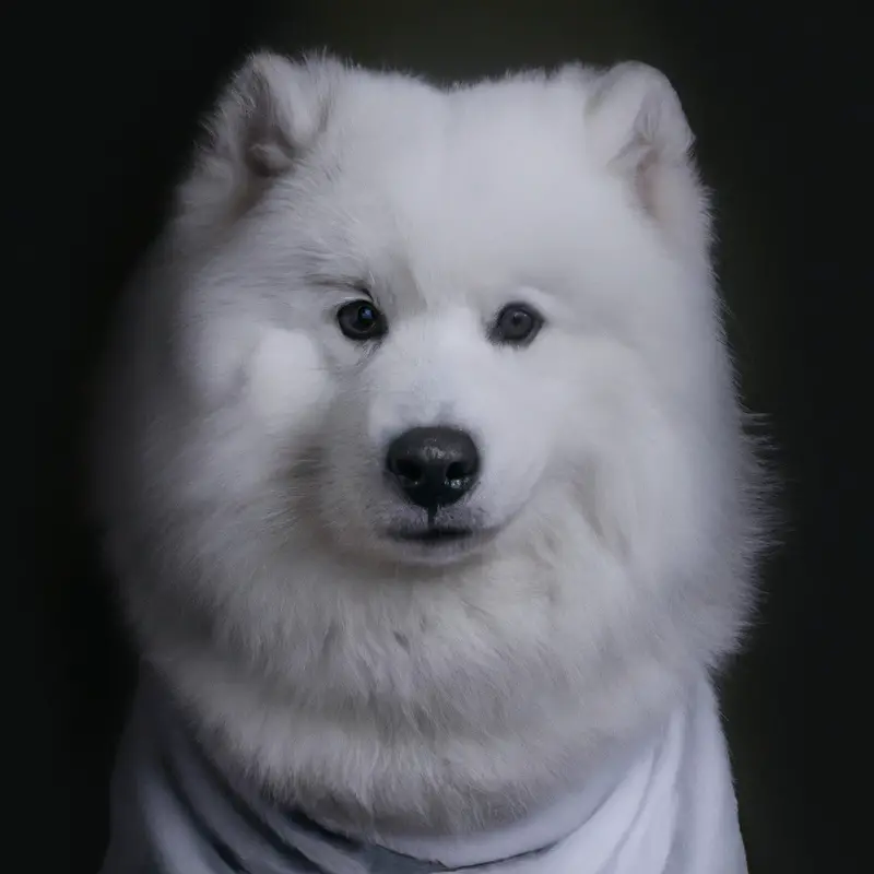 Samoyed cooling off