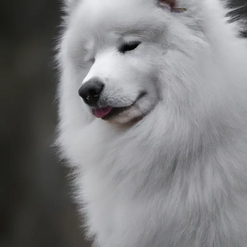 Samoyed dog training.