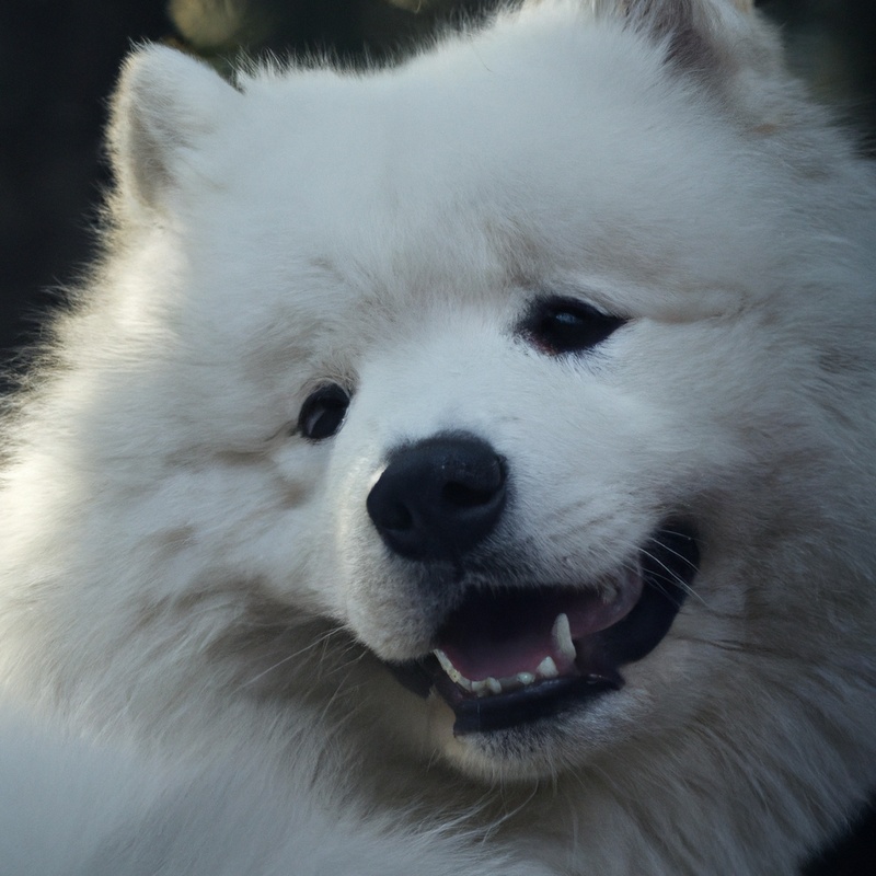 Samoyed in obedience competition.