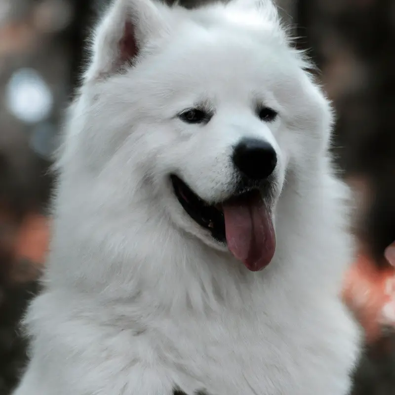 Samoyeds carting downhill.