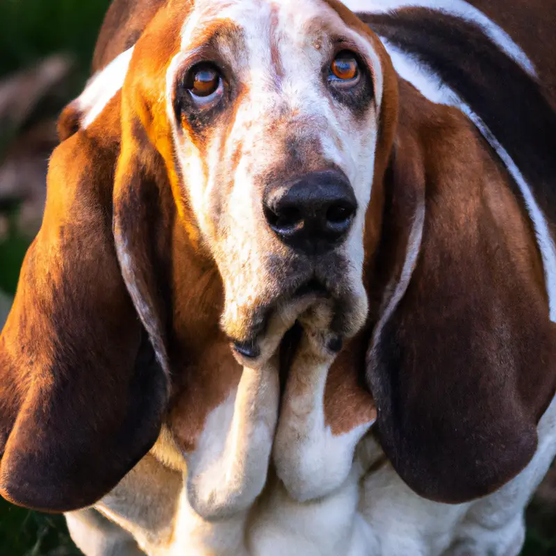 Shedding Basset Hound.