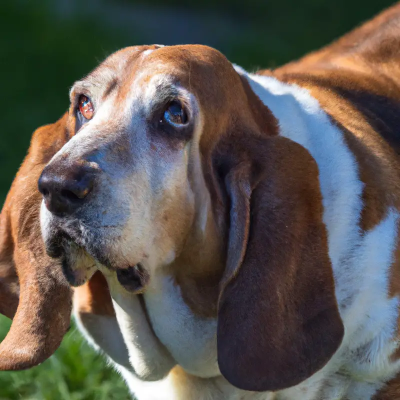 Sleepy Basset Hound.