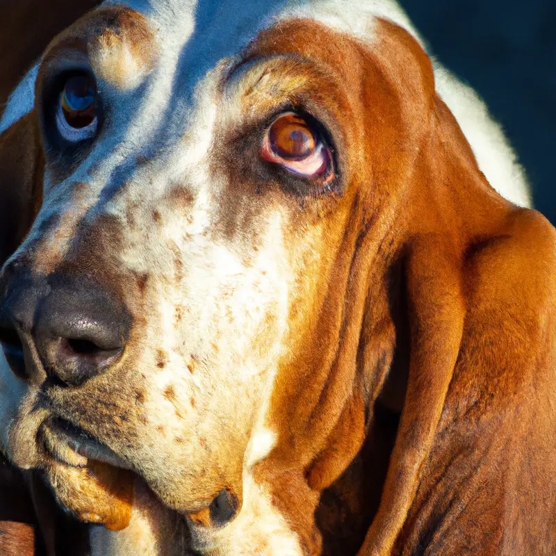 Smiling Basset Hound.