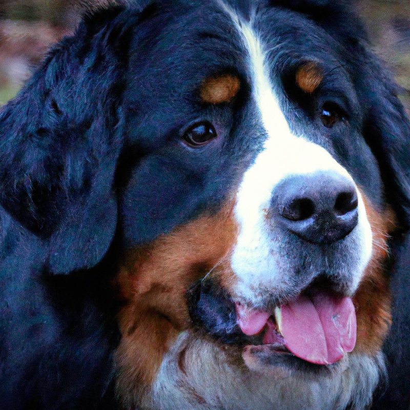 Smiling Bernese Therapy Dog