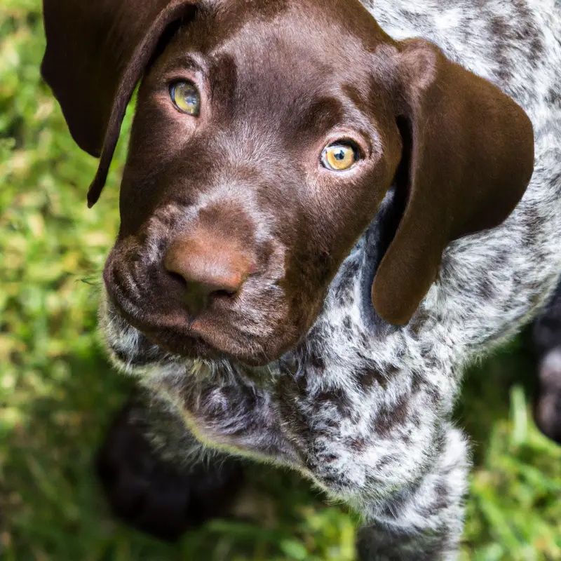 Smiling GSP with Kids