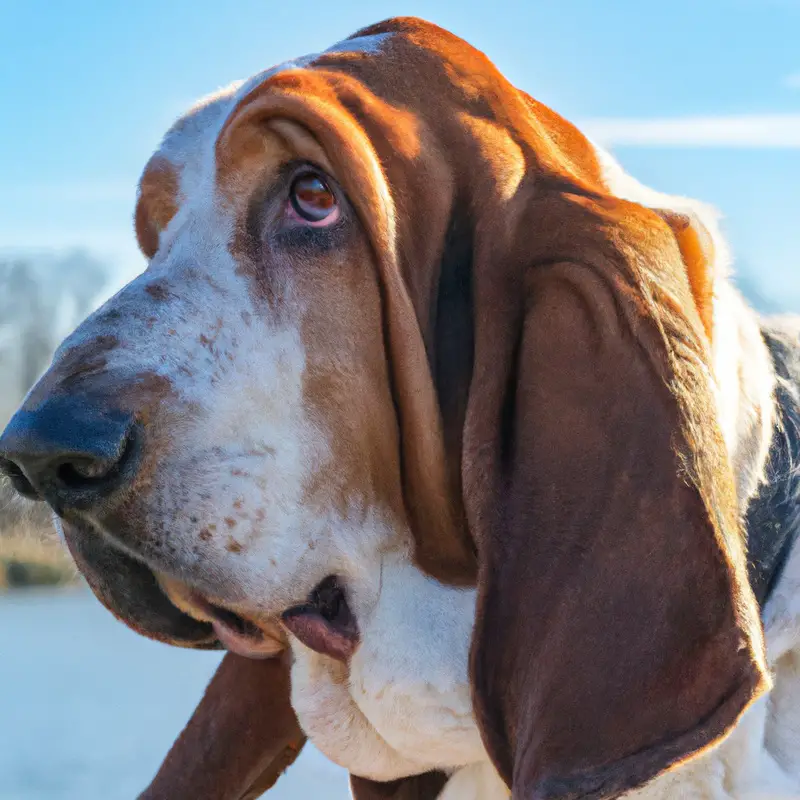 Snuffling Basset Hound.