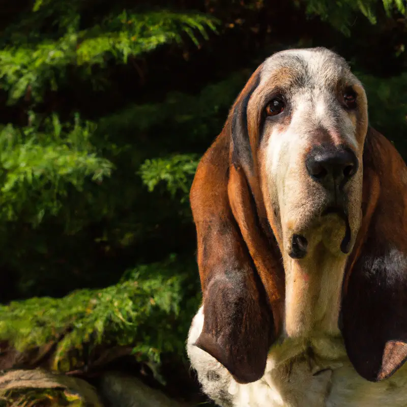 Startled Basset Hound