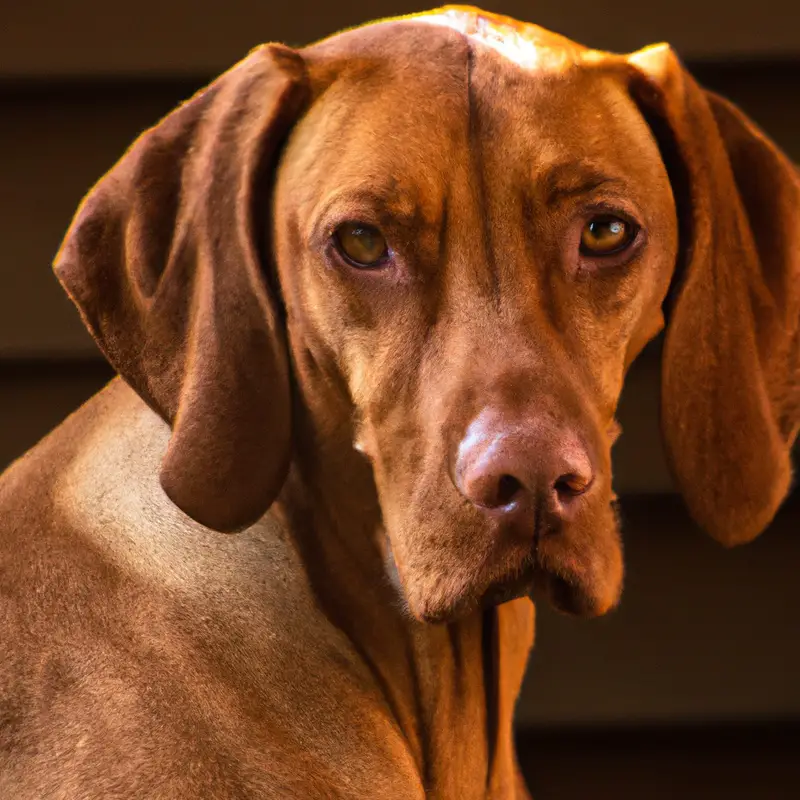 Vizsla and baby playing.