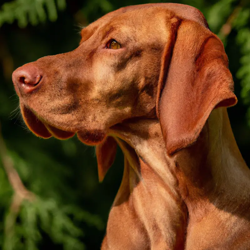 Vizsla and new pet.