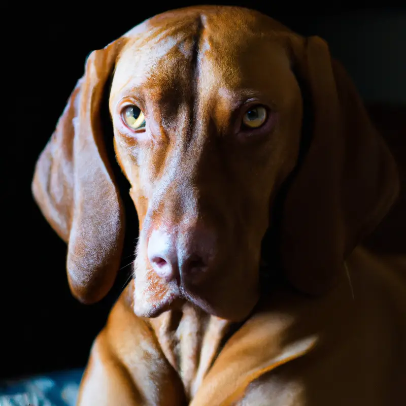 Vizsla crate training.