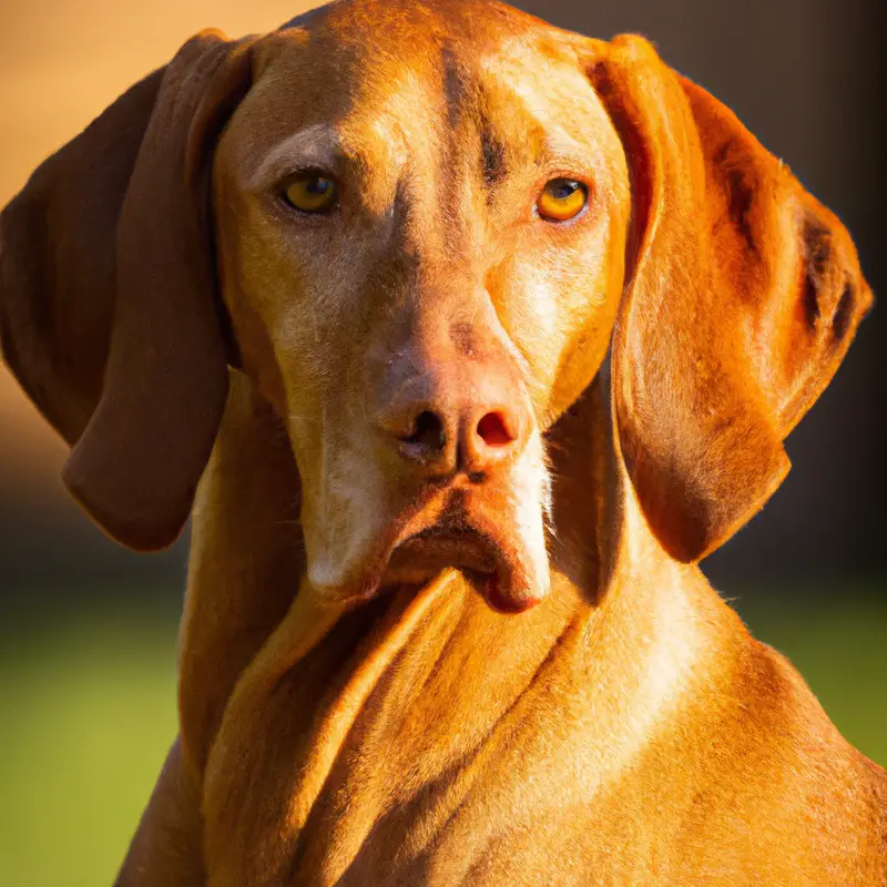 Vizsla dog whining.