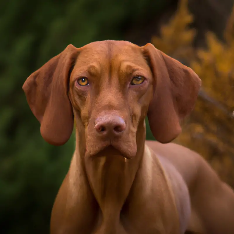 Vizsla getting nail trimmed