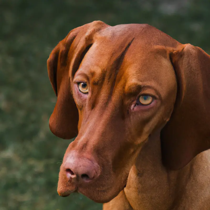 Vizsla owner painting.