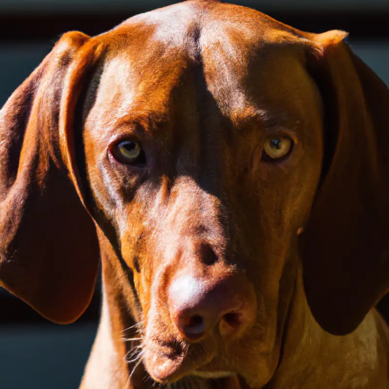 Vizsla with Toy