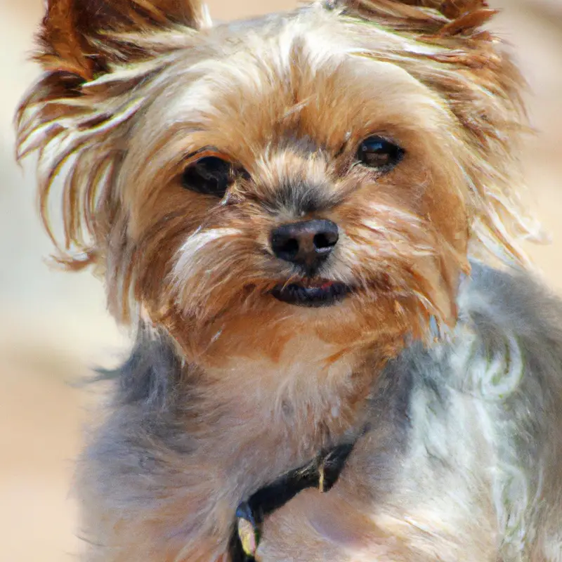 Yorkshire Terrier grooming: Detangling brush.