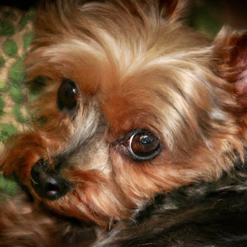 Yorkshire Terrier in competition.