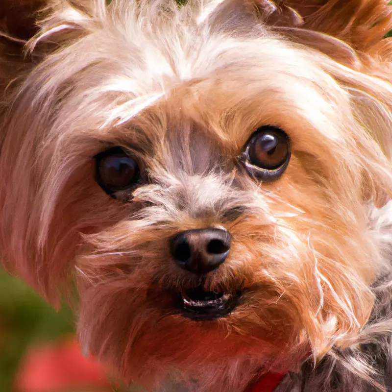 Yorkshire Terrier jumping agility.