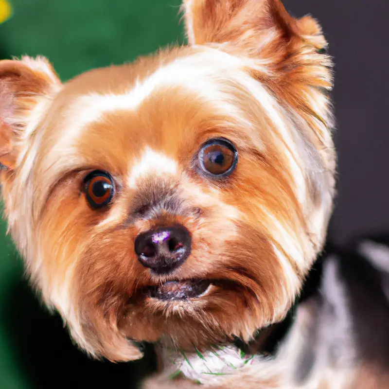 Yorkshire Terrier meeting new person