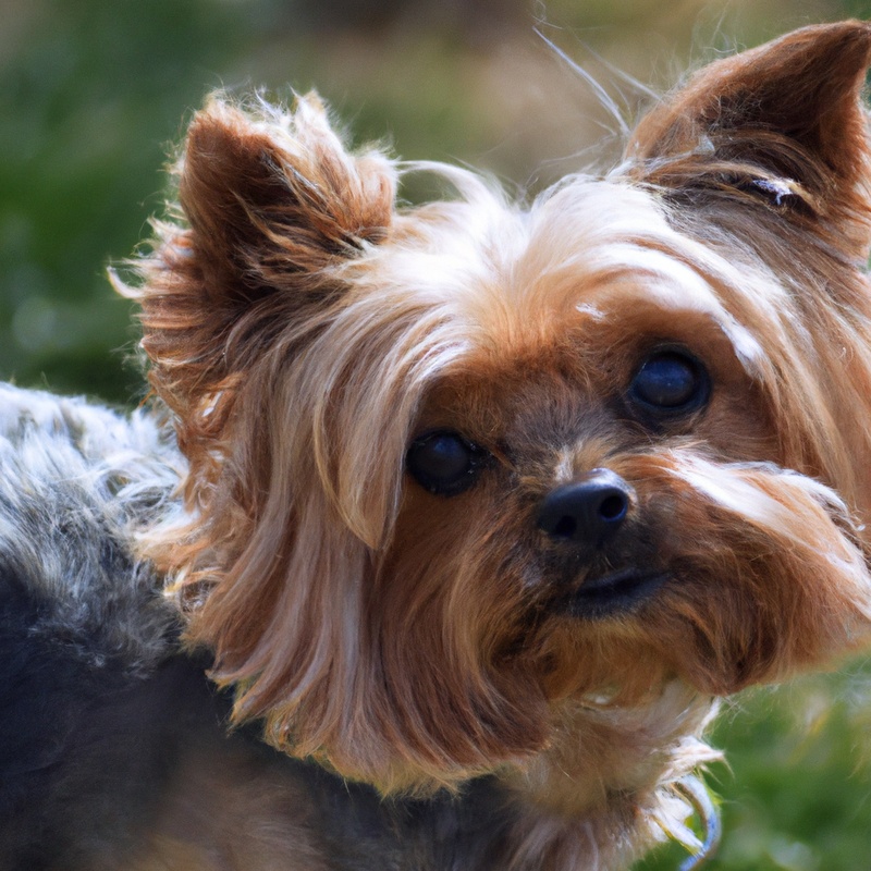 Yorkshire Terrier outdoors