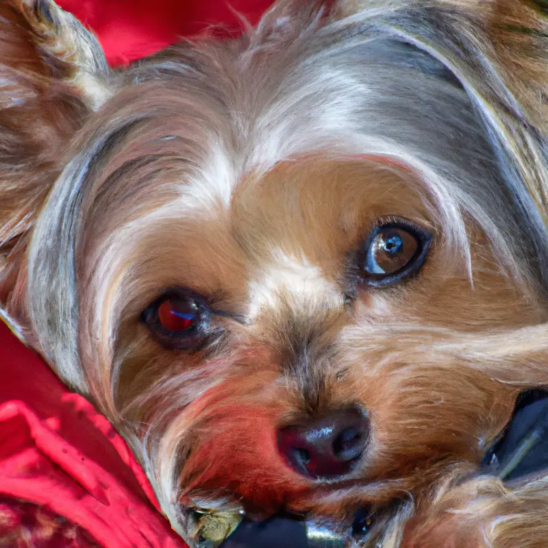 Yorkshire Terrier puppy.