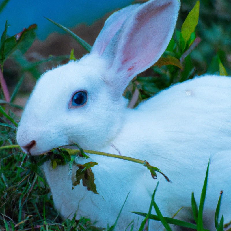 Adorable bunny enjoys breeze.