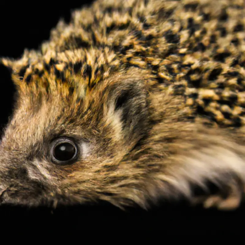 Adorable hedgehog playing.