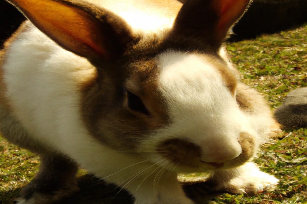 Brown Rabbit in Field