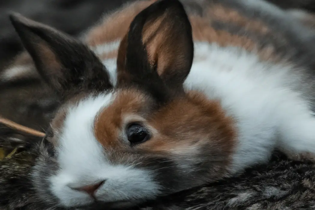 Chilling baby bunnies.