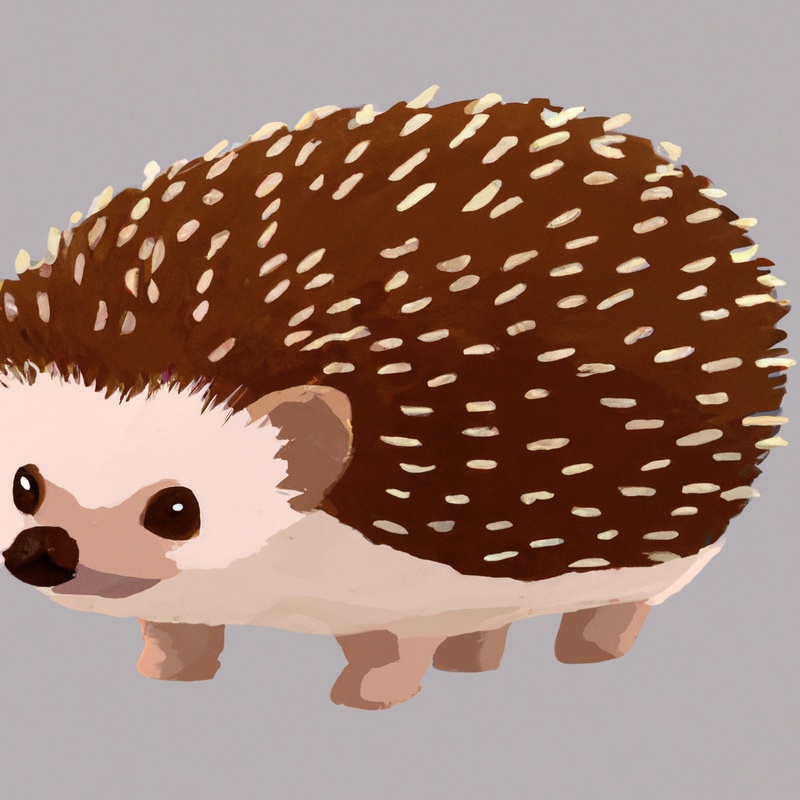 Curious Hedgehog Sniffs
