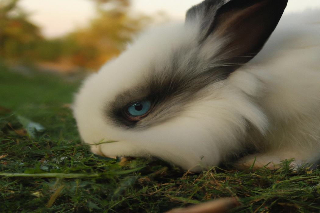 Curious rabbit wondering.