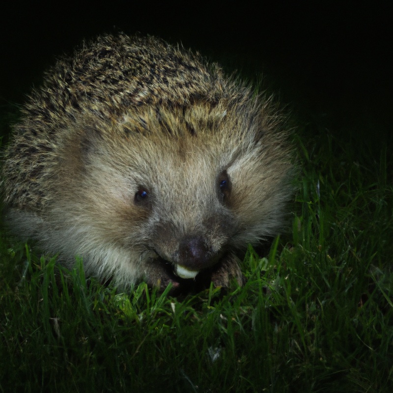 For image: Nocturnal Hedgehog Sniffing