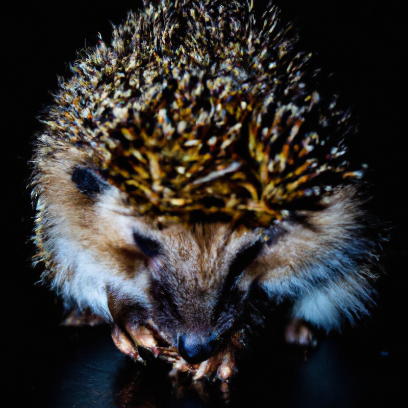 Healthy Hedgehog: Alert and Energetic.