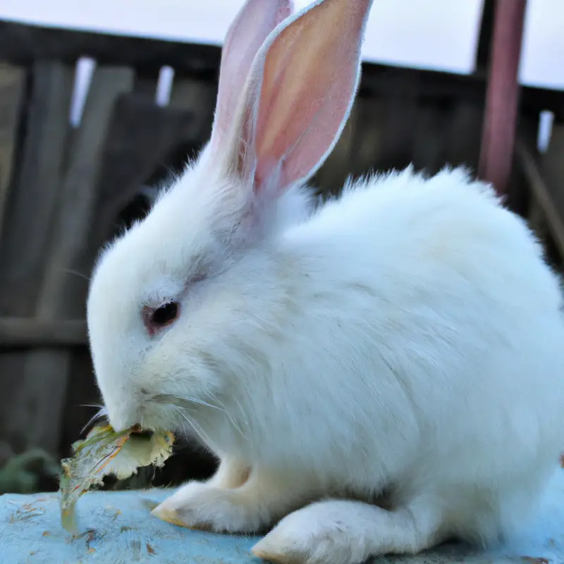 Healthy Rabbit Eating