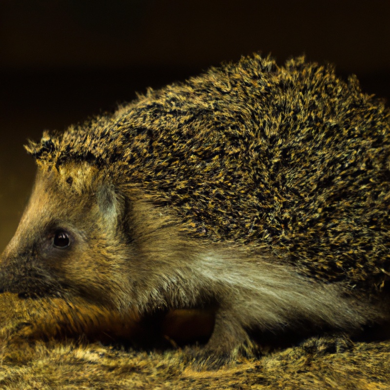 Hedgehog devouring pests